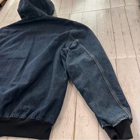 Vintage Carhartt Quilt-Lined Denim Jacket Sz 2XL